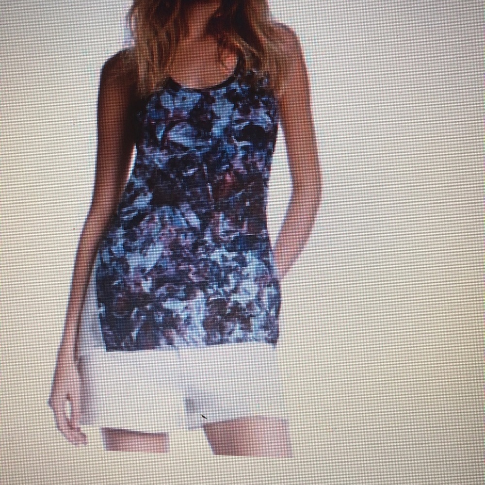 Kind Of Sleeveless Printed Mesh-Racerb